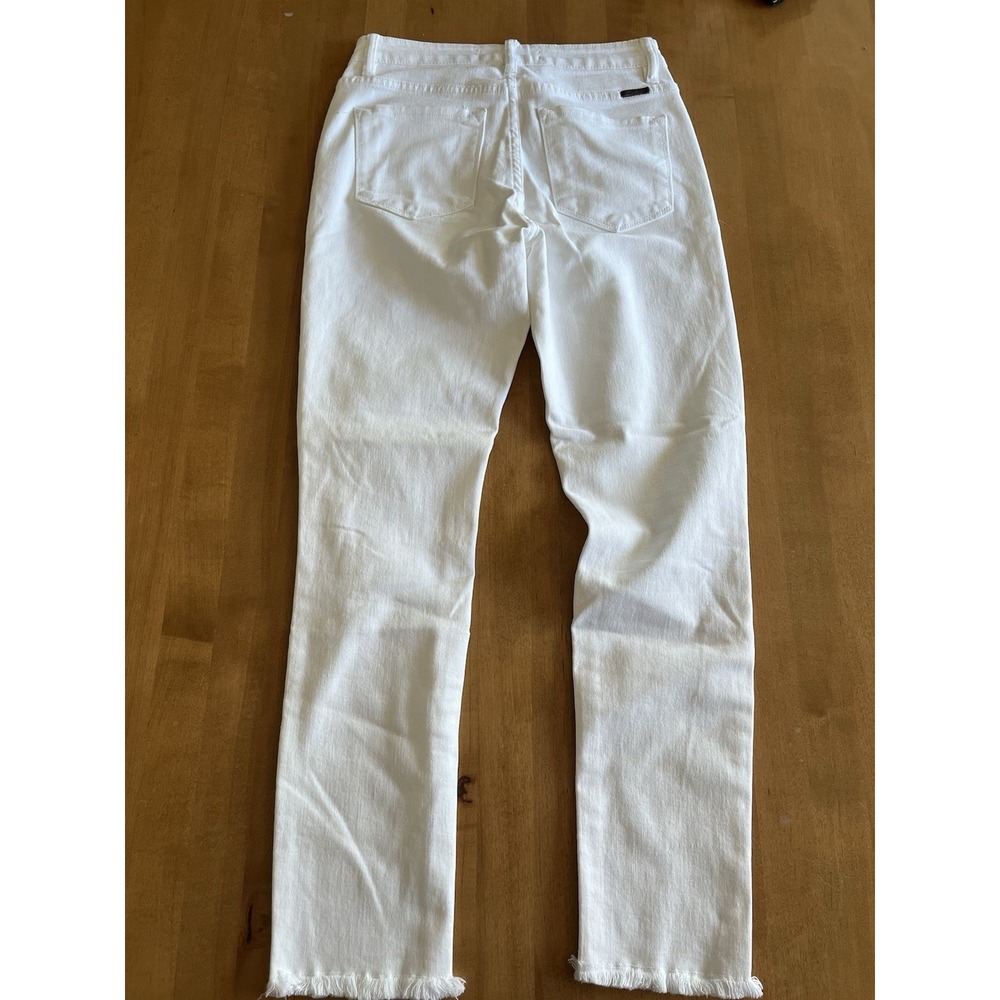 KanCan Women's White‎ Denim Jeans Size 3/25 Distressed Skinny Summer - Picture 9 of 11